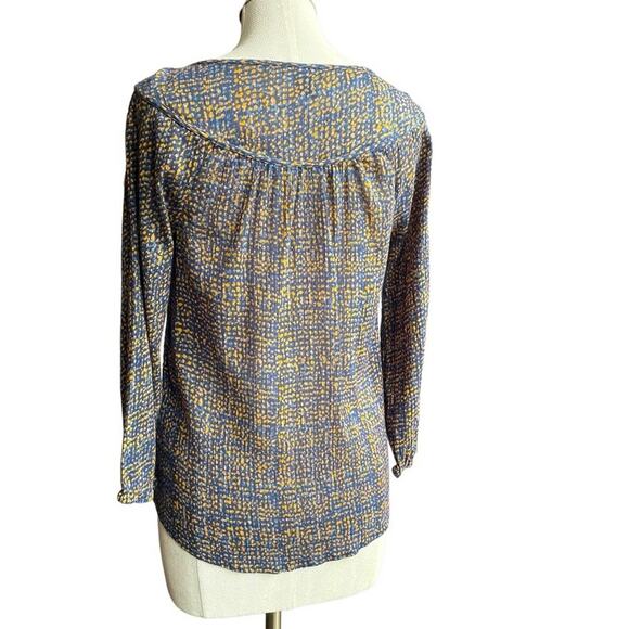 Lucky Brand 3/4 Sleeve Printed Blouse in size S. - Picture 2 of 7